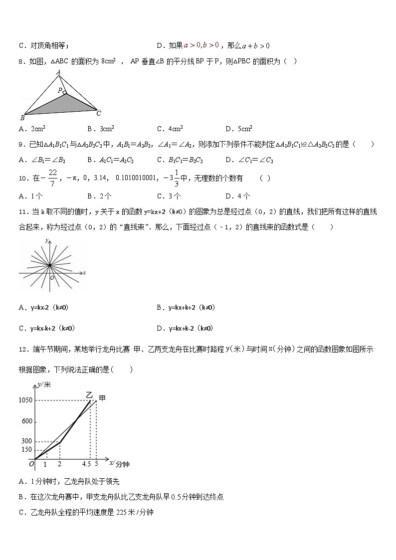 2023-2024学年江苏省海安市十学校数学八上期末复习检测模拟试题含答案02