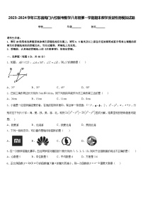 2023-2024学年江苏省海门六校联考数学八年级第一学期期末教学质量检测模拟试题含答案