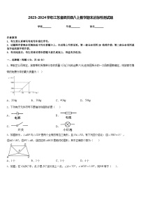 2023-2024学年江苏省泗洪县八上数学期末达标检测试题含答案