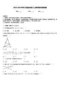 2023-2024学年江苏省金坛区八上数学期末经典试题含答案