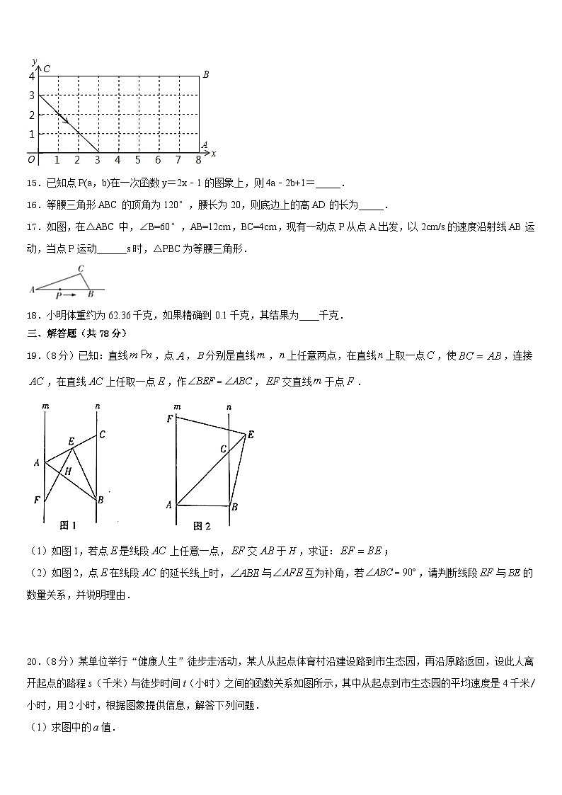 2023-2024学年江西省中学等学校数学八年级第一学期期末复习检测试题含答案03