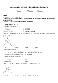 2023-2024学年江西省新余九中学八上数学期末综合测试试题含答案