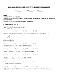 2023-2024学年江西省宜春实验中学八上数学期末质量跟踪监视试题含答案