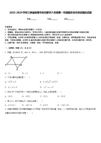 2023-2024学年江西省宜春市名校数学八年级第一学期期末综合测试模拟试题含答案