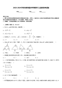 2023-2024学年沧州市重点中学数学八上期末统考试题含答案