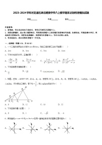 2023-2024学年河北省石家庄精英中学八上数学期末达标检测模拟试题含答案