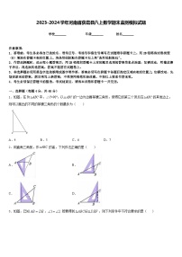 2023-2024学年河南省获嘉县八上数学期末监测模拟试题含答案