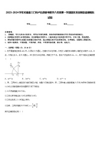 2023-2024学年河南省三门峡卢氏县联考数学八年级第一学期期末质量跟踪监视模拟试题含答案