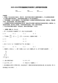 2023-2024学年河南省商丘市民权县八上数学期末检测试题含答案