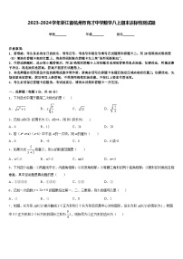 2023-2024学年浙江省杭州市育才中学数学八上期末达标检测试题含答案