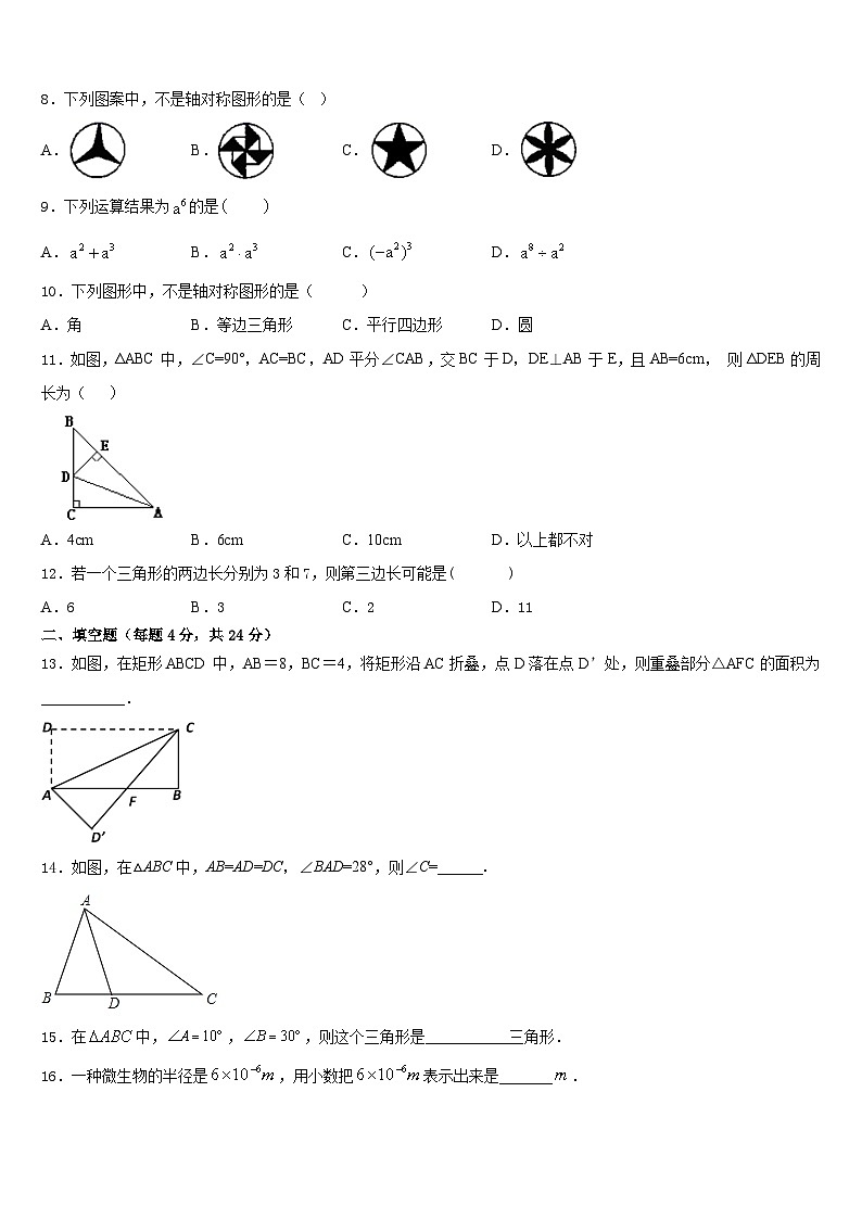 2023-2024学年浙江省嘉兴市秀洲区数学八上期末质量跟踪监视试题含答案第2页