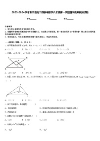 2023-2024学年浙江省南三县联考数学八年级第一学期期末统考模拟试题含答案