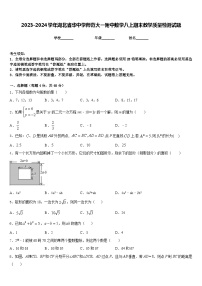 2023-2024学年湖北省华中学师范大一附中数学八上期末教学质量检测试题含答案