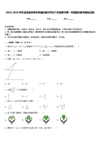 2023-2024学年湖北省孝感市孝南区部分学校八年级数学第一学期期末联考模拟试题含答案