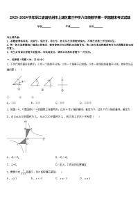 2023-2024学年浙江省省杭州市上城区建兰中学八年级数学第一学期期末考试试题含答案