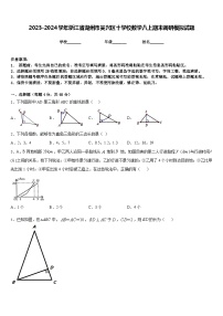 2023-2024学年浙江省湖州市吴兴区十学校数学八上期末调研模拟试题含答案