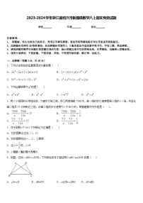 2023-2024学年浙江省绍兴市新昌县数学八上期末预测试题含答案