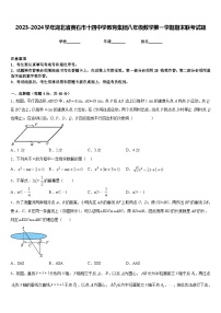 2023-2024学年湖北省黄石市十四中学教育集团八年级数学第一学期期末联考试题含答案