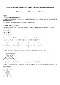 2023-2024学年湖北省黄石市汪仁中学八上数学期末学业质量监测模拟试题含答案