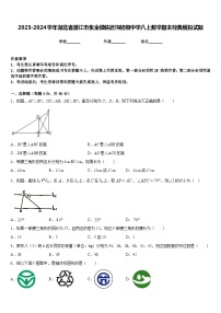 2023-2024学年湖北省潜江市张金镇铁匠沟初级中学八上数学期末经典模拟试题含答案