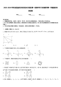 2023-2024学年湖北省武汉经济技术开发区第一初级中学八年级数学第一学期期末预测试题含答案