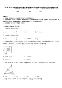 2023-2024学年湖北省武汉市东西湖区数学八年级第一学期期末质量检测模拟试题含答案