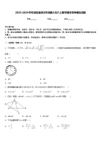 2023-2024学年湖北省武汉市武昌七校八上数学期末统考模拟试题含答案