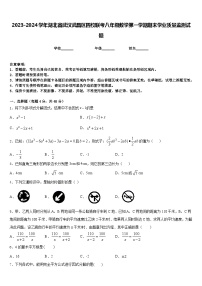 2023-2024学年湖北省武汉武昌区四校联考八年级数学第一学期期末学业质量监测试题含答案