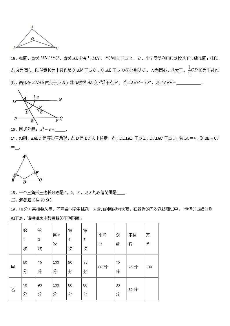 2023-2024学年湖北省襄阳市南漳县八年级数学第一学期期末质量跟踪监视试题含答案第3页
