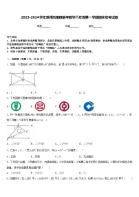 2023-2024学年滁州凤阳县联考数学八年级第一学期期末统考试题含答案