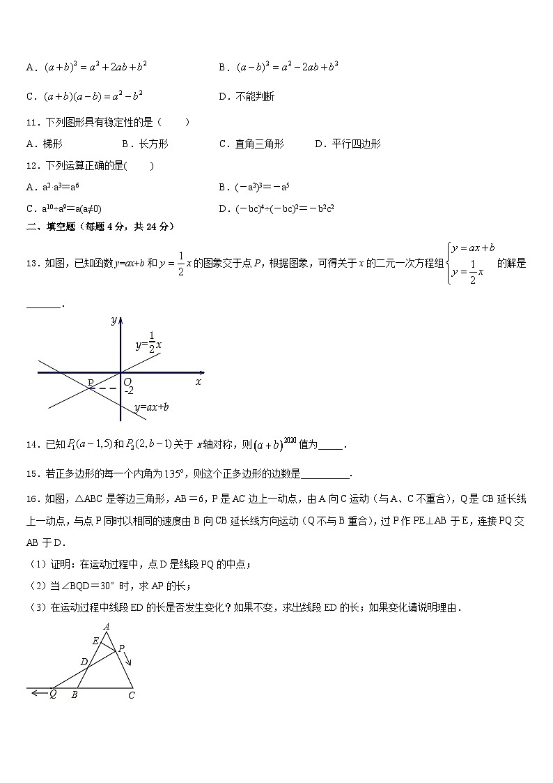 2023-2024学年湖南省邵阳市双清区八年级数学第一学期期末检测模拟试题含答案第3页