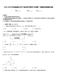 2023-2024学年湖南省长沙市广益实验中学数学八年级第一学期期末调研模拟试题含答案