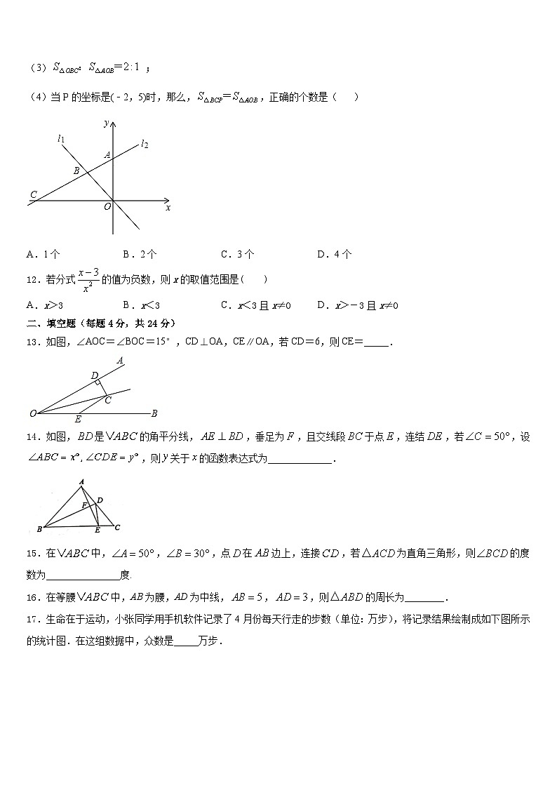 2023-2024学年湖南省株洲市攸县八年级数学第一学期期末达标检测试题含答案03