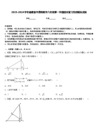 2023-2024学年福建省平潭县数学八年级第一学期期末复习检测模拟试题含答案