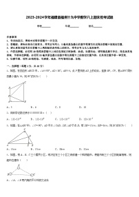 2023-2024学年福建省福州十九中学数学八上期末统考试题含答案