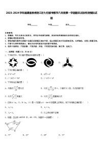 2023-2024学年福建省泉州洛江区七校联考数学八年级第一学期期末达标检测模拟试题含答案