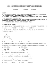 2023-2024学年贵州季期第三实验学校数学八上期末检测模拟试题含答案