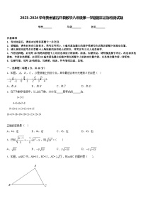 2023-2024学年贵州省石阡县数学八年级第一学期期末达标检测试题含答案