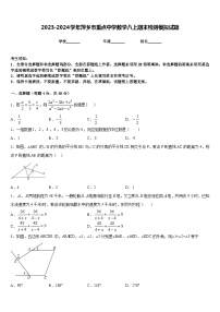 2023-2024学年萍乡市重点中学数学八上期末检测模拟试题含答案