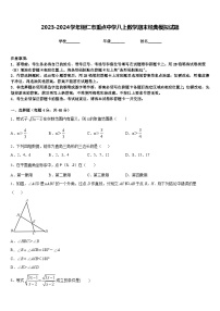 2023-2024学年铜仁市重点中学八上数学期末经典模拟试题含答案