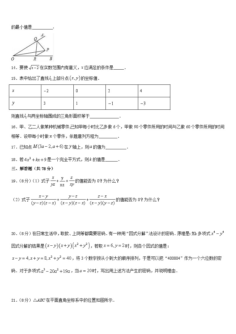 2023-2024学年铜仁市重点中学八上数学期末经典模拟试题含答案03