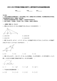 2023-2024学年重庆市西南大附中八上数学期末学业质量监测模拟试题含答案