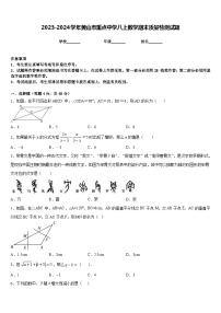 2023-2024学年黄山市重点中学八上数学期末质量检测试题含答案