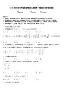 2023-2024学年青海省海西数学八年级第一学期期末调研模拟试题含答案