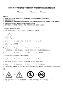 2023-2024学年青海省八年级数学第一学期期末学业质量监测模拟试题含答案