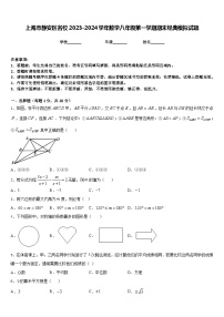 上海市静安区名校2023-2024学年数学八年级第一学期期末经典模拟试题含答案