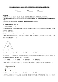 上海市浦东区2023-2024学年八上数学期末质量跟踪监视模拟试题含答案