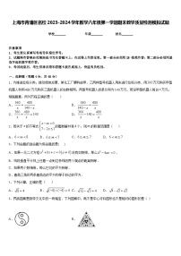 上海市青浦区名校2023-2024学年数学八年级第一学期期末教学质量检测模拟试题含答案