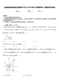 云南省昭通市昭阳区乐居镇中学2023-2024学年八年级数学第一学期期末检测试题含答案