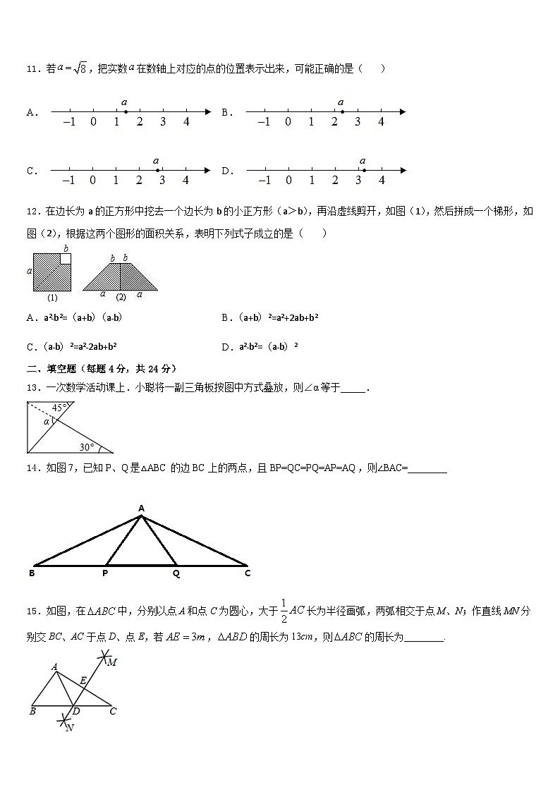 云南省昭通市昭阳区乐居镇中学2023-2024学年八年级数学第一学期期末检测试题含答案03